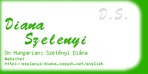 diana szelenyi business card